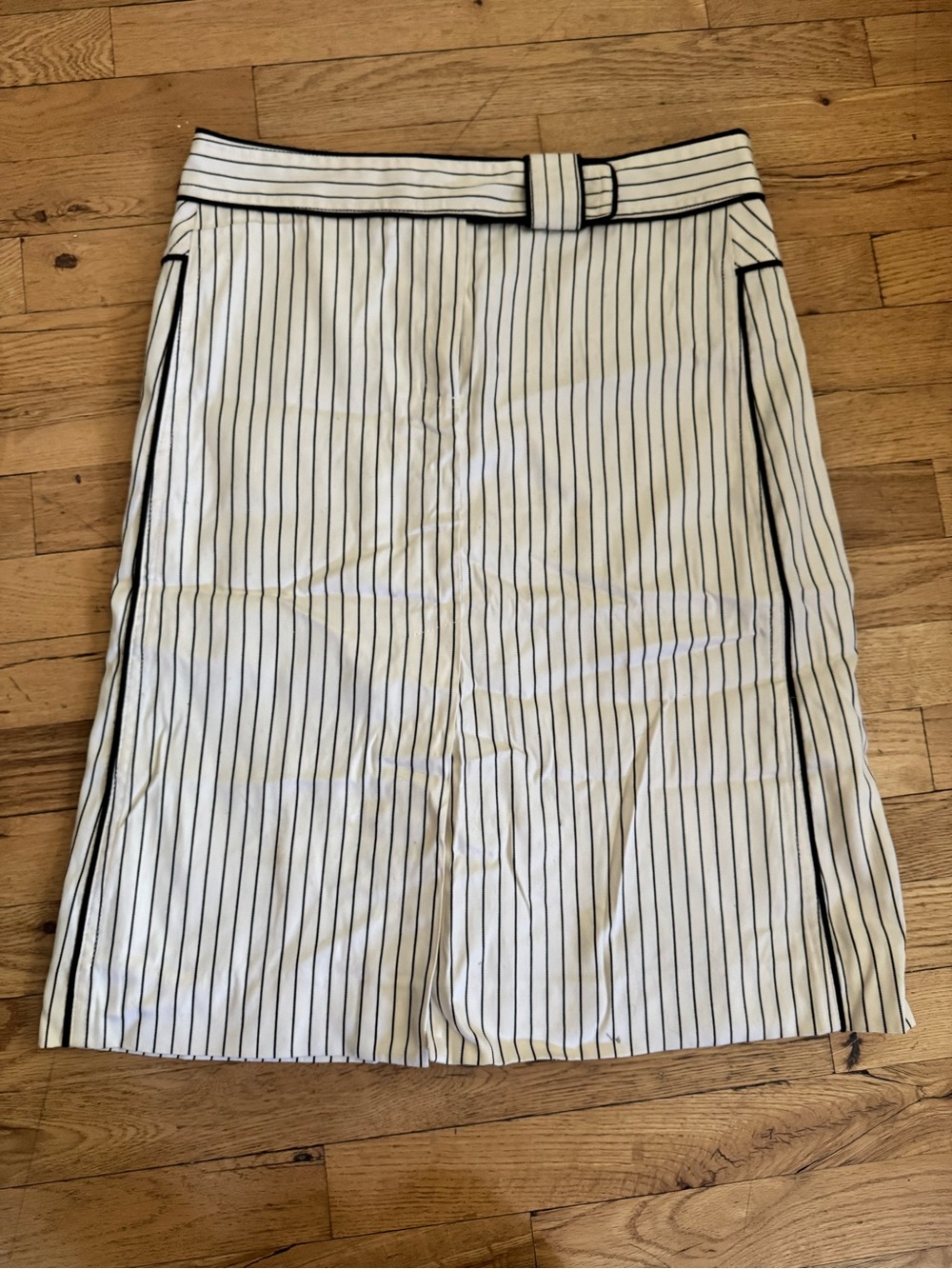 Marc Jacobs Black and White Pinstripe Skirt